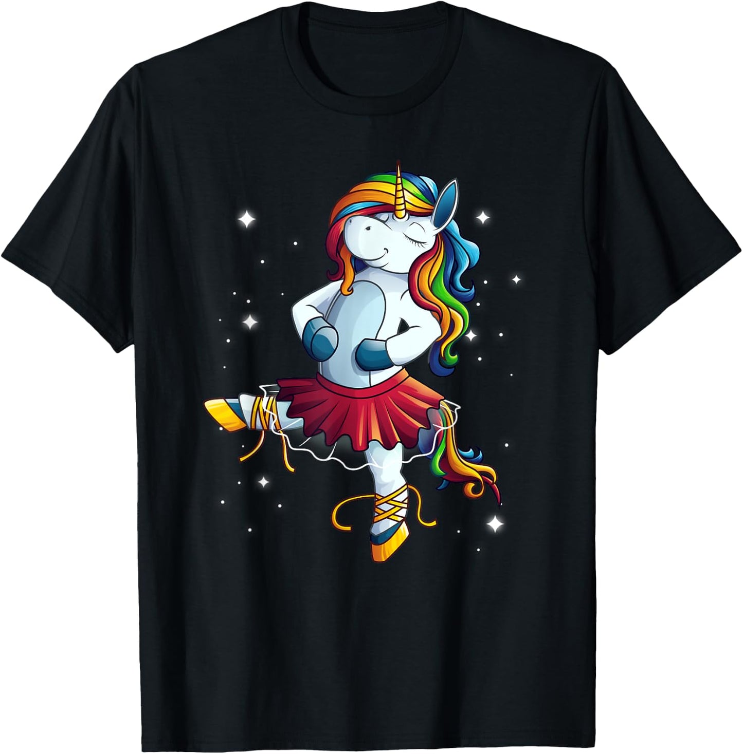 Cool Ballet Dancer Unicorn | Funny Classical Dancing Gift T-Shirt - T-Shirt | Black