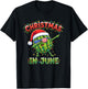 Christmas in June Summer Men Women Boys and Girls T-Shirt - T-Shirt | Black