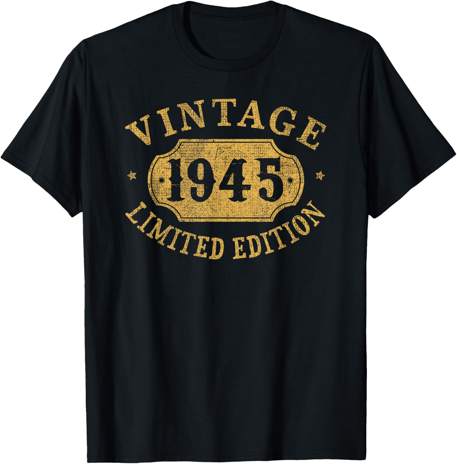 80th Birthday Women 80 Year Old Men Funny 1945 80 Year Old T-Shirt - T-Shirt | Black