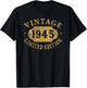 80th Birthday Women 80 Year Old Men Funny 1945 80 Year Old T-Shirt - T-Shirt | Black