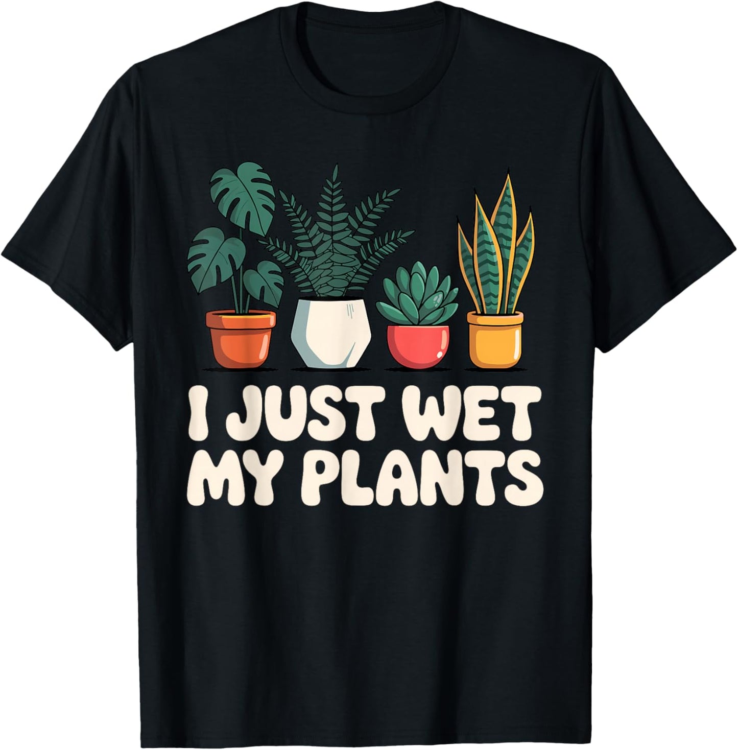 Funny Plant Art Women Indoor Plant Lover Plant Lady T-Shirt - T-Shirt | Black
