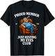Proud Member of Just Resting My Eyes Club Dad Father's Day T-Shirt - T-Shirt | Black