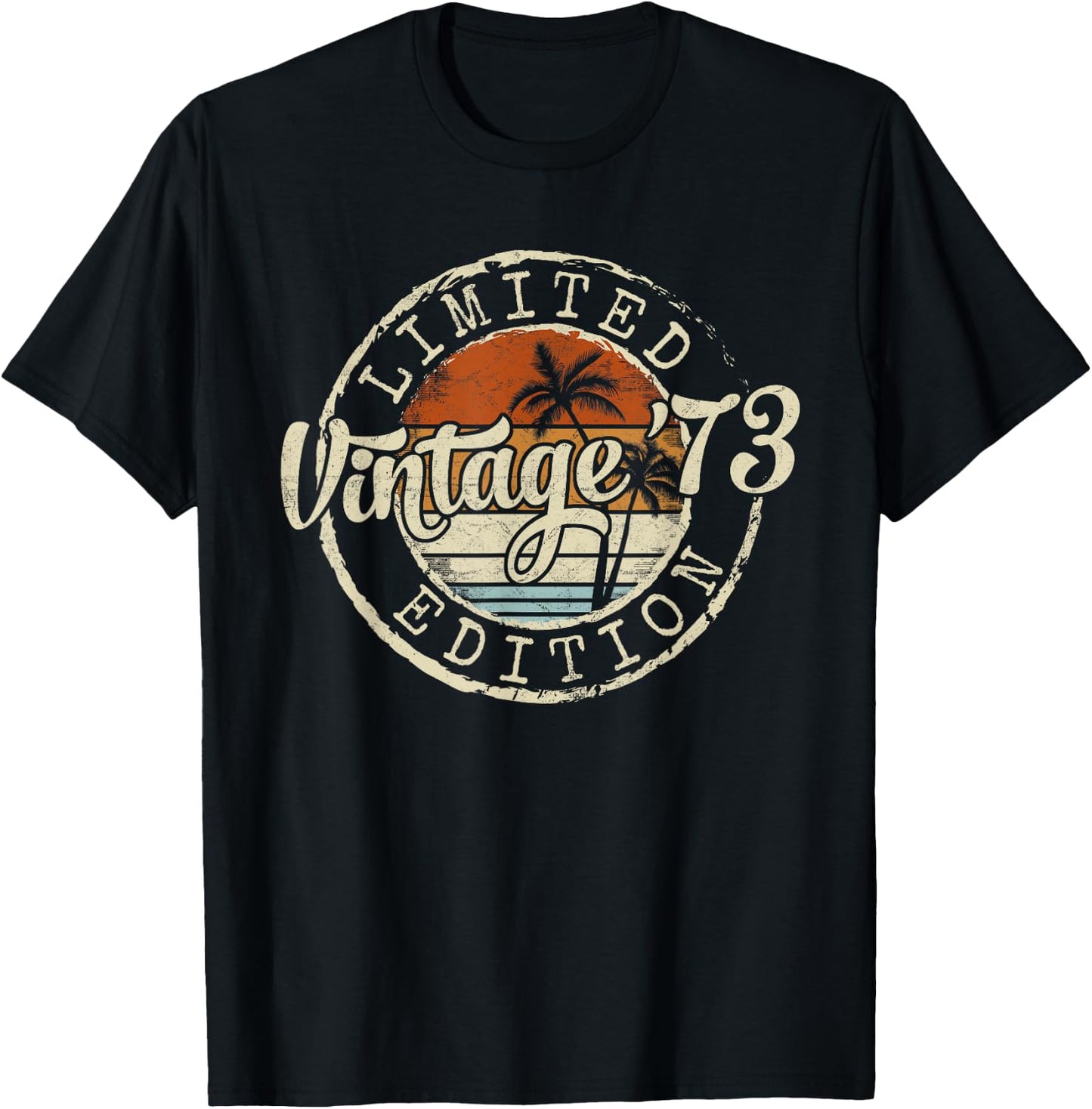 Vintage 1973 52nd Birthday Gifts Women 52 Year Old T-Shirt - T-Shirt | Black
