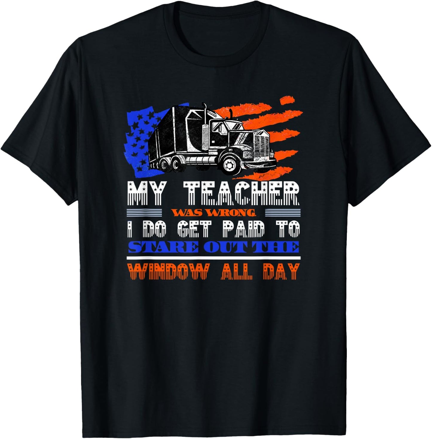 Truck Driver Gifts for Husbands Shirt T-Shirt - T-Shirt | Black