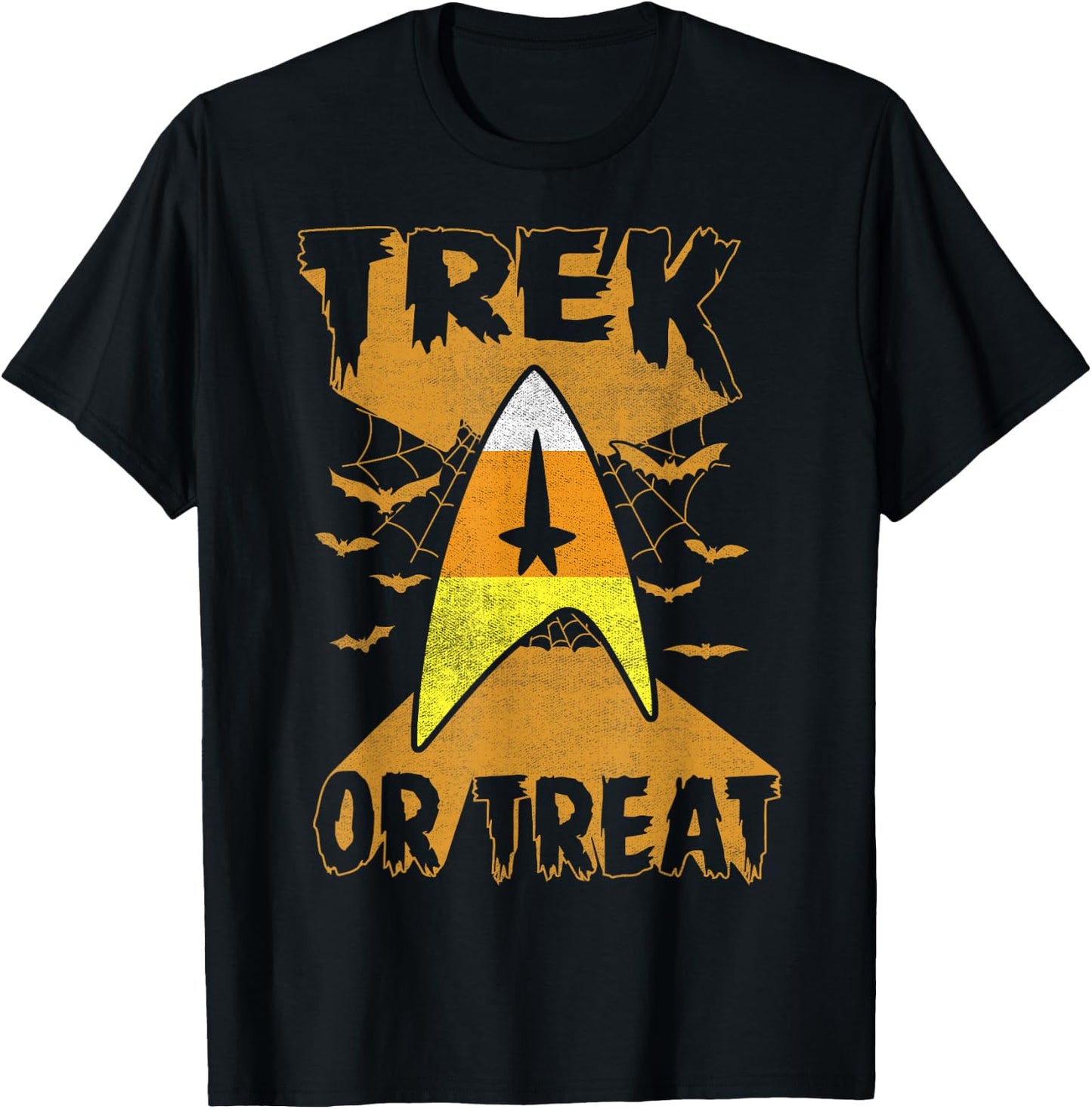 Star Trek Candy Corn Trek Or Treat Halloween T-Shirt - T-Shirt | Black
