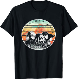 Star Wars Skeleton Crew Vintage Sunset Profiles T-Shirt - T-Shirt | Black