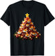 Bacon Christmas Tree With Eggs Carnivore Keto Meat Lover Fun T-Shirt - T-Shirt | Black