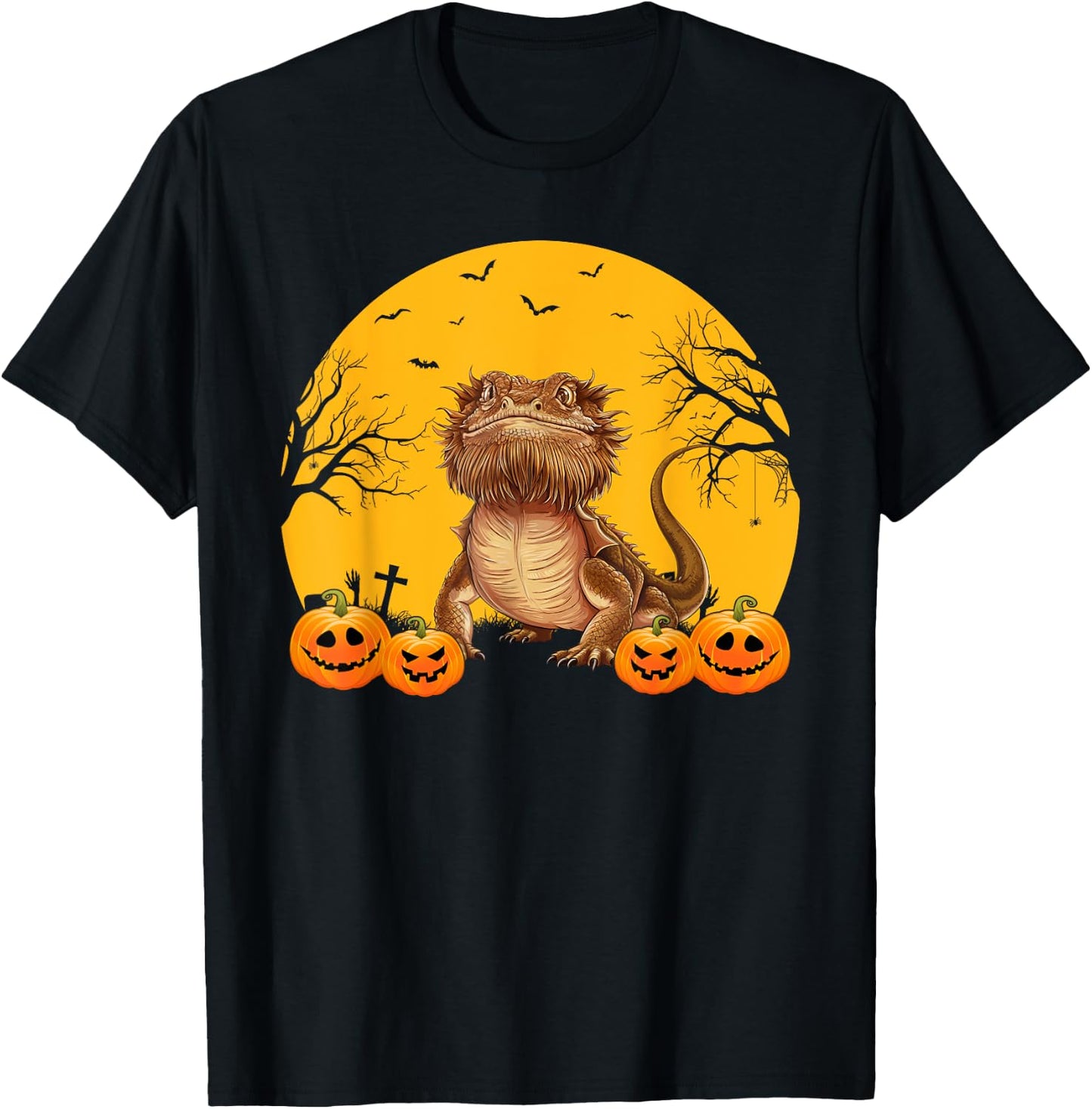 Bearded Dragon Lovers Men Women Matching Halloween Costume T-Shirt - T-Shirt | Black