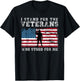 Veteran T Shirt I Stand Don't Kneel National Anthem T-Shirt - T-Shirt | Black