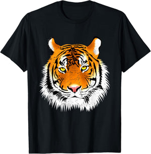 Distressed Tiger Head Design Men, Women, Boys & Girls T-Shirt - T-Shirt | Black