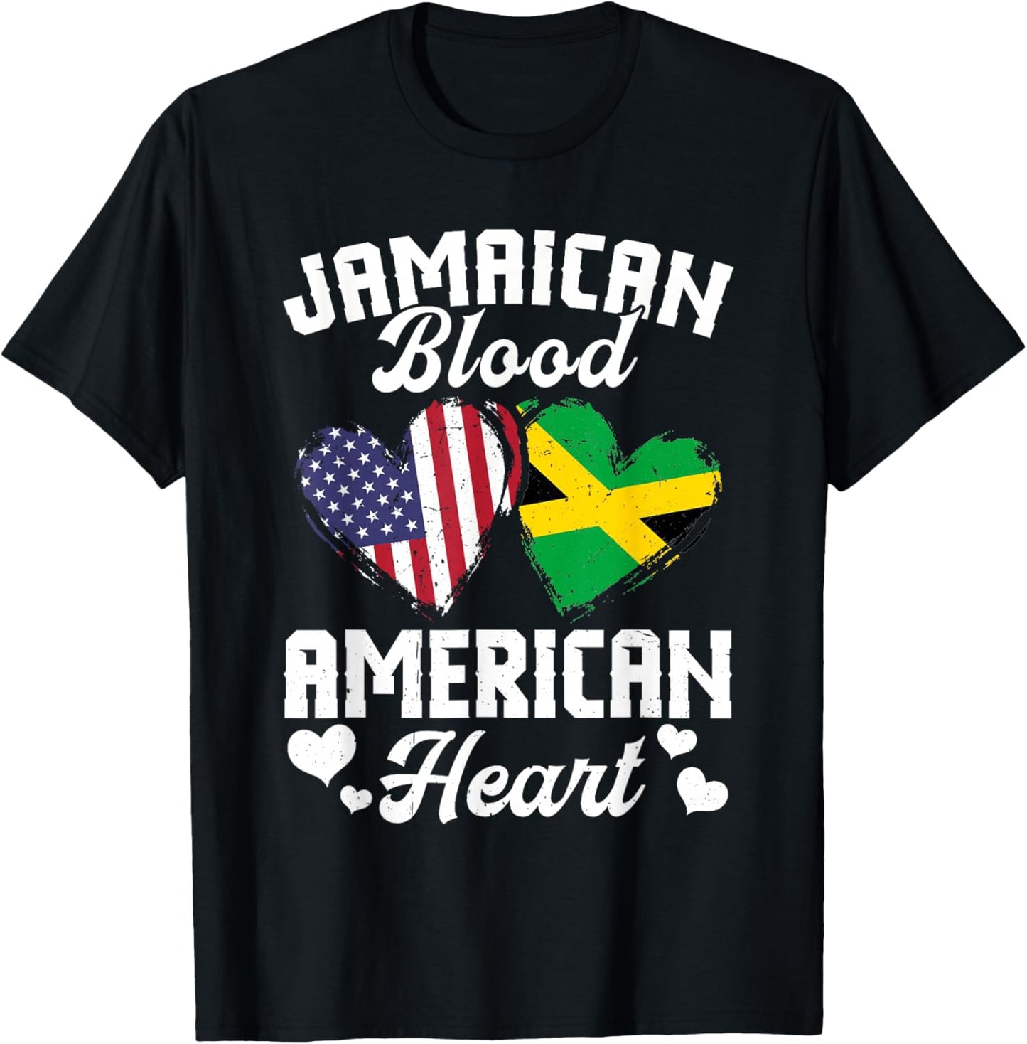 Jamaican Flag Uniform American Outfit US Flags Jamaica T-Shirt - T-Shirt | Black