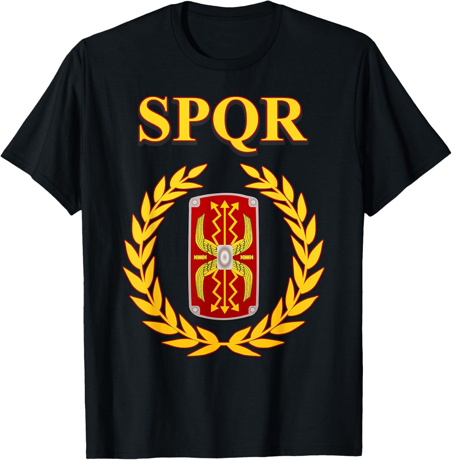 SPQR Roman Legionary T-Shirt - T-Shirt | Black