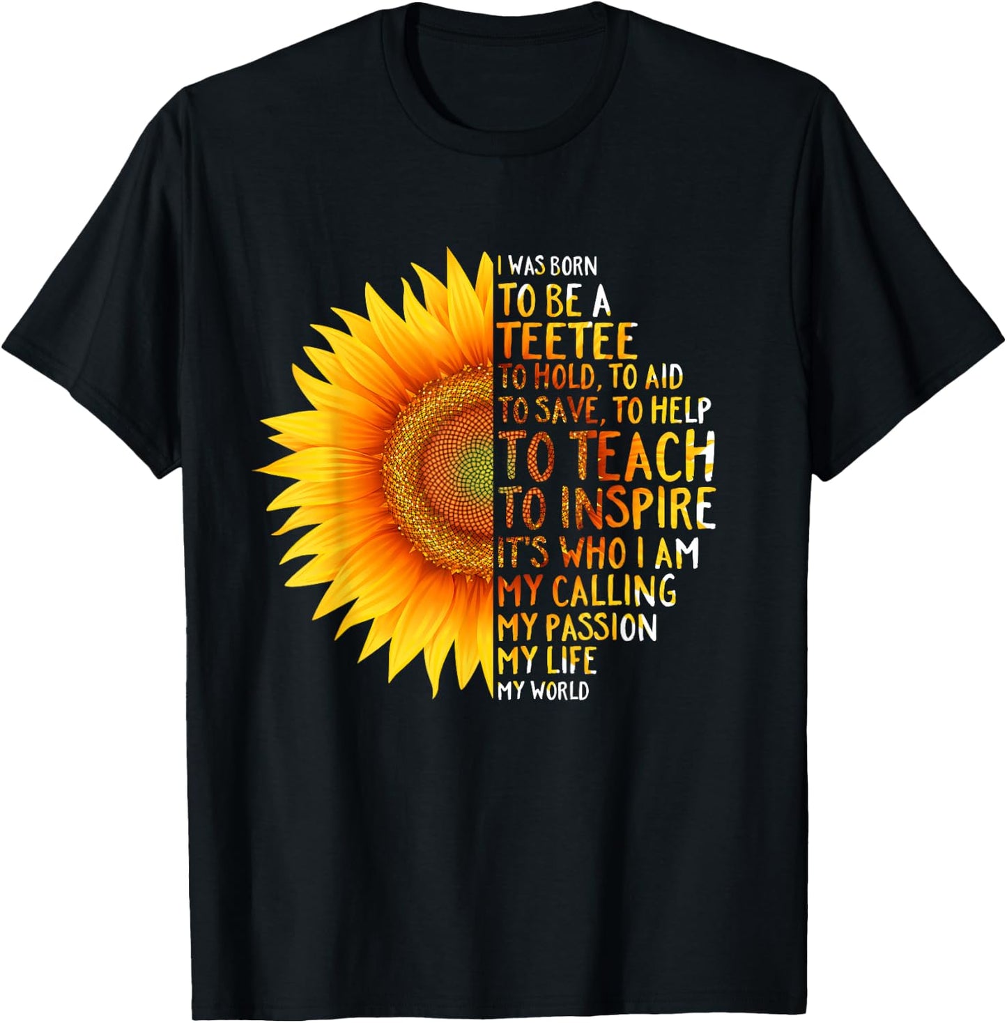 TEETEE - I was born to be a TEETEE - Grandma gift T-Shirt - T-Shirt | Black
