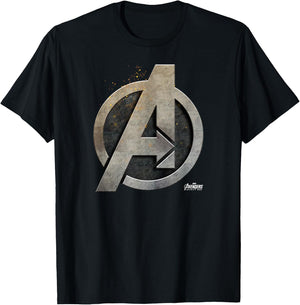 Marvel Avengers Infinity War Steel Symbol Graphic T-Shirt - T-Shirt | Black