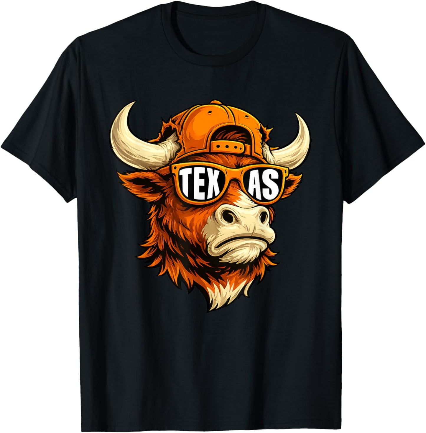 Vintage Texas TX Athletic Style 80s 90s T-Shirt - T-Shirt | Black