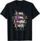 Cute Charlotte Mason quote with flowers T-Shirt - T-Shirt | Black
