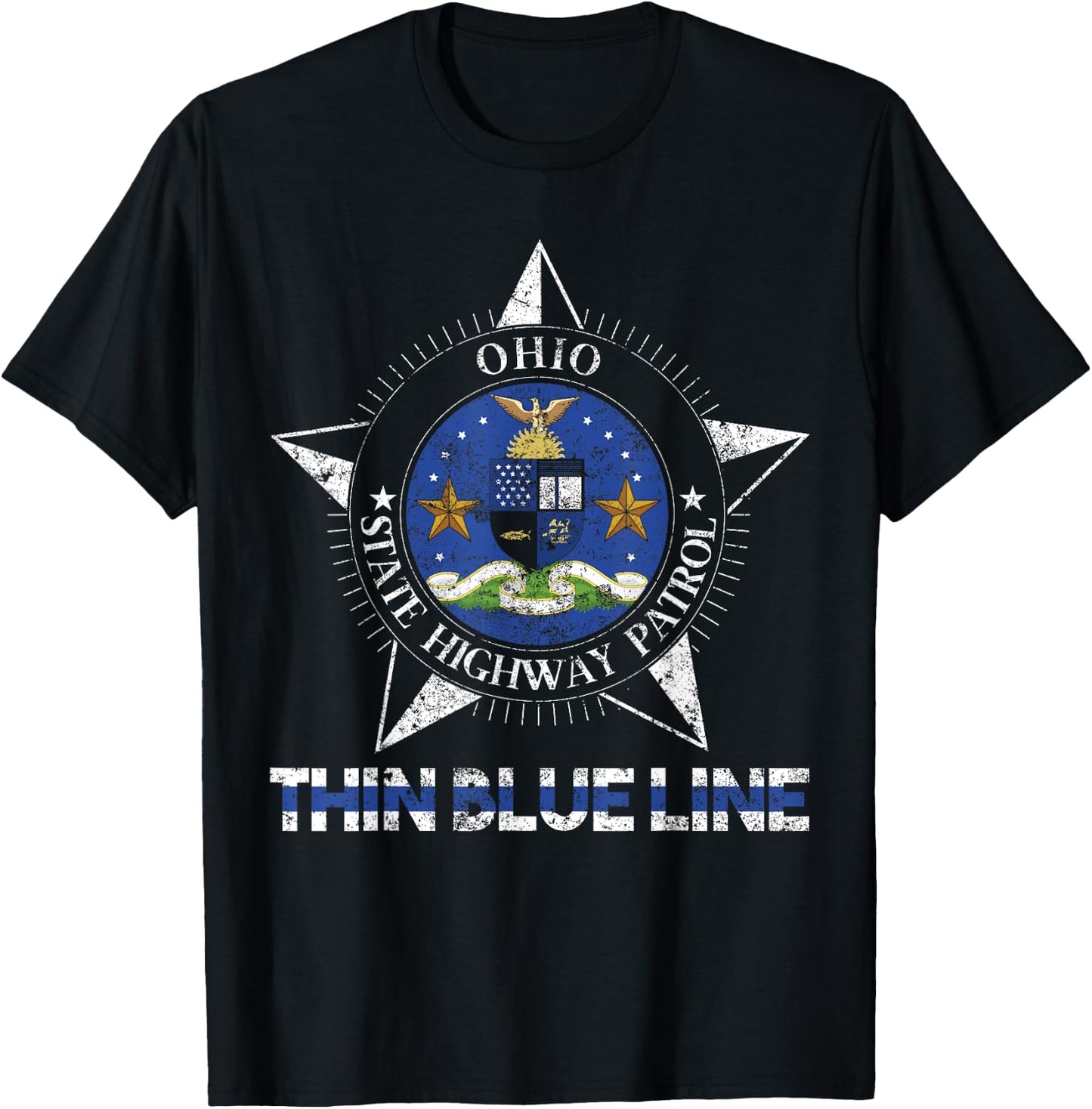 Ohio Highway Patrol State Trooper Ohio Shirt T-Shirt - T-Shirt | Black