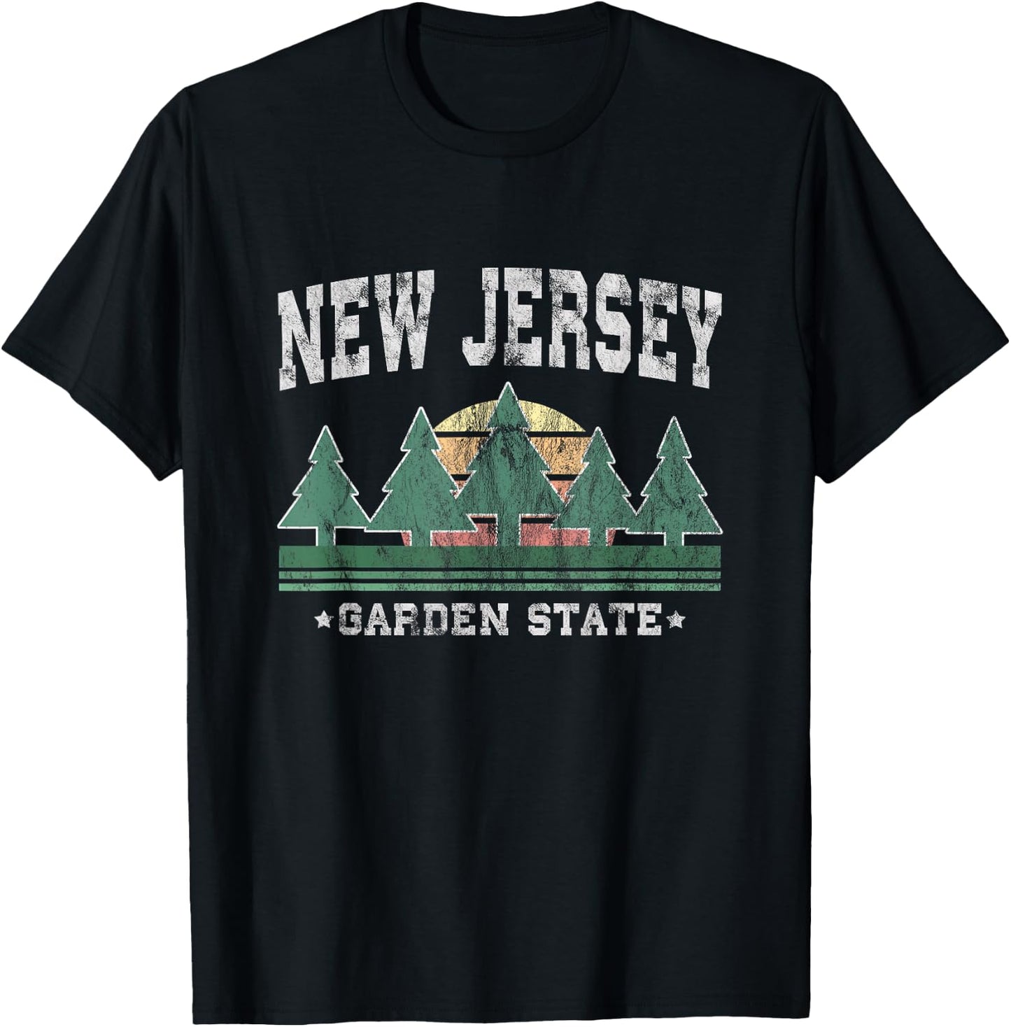 New Jersey Retro Vintage Gift , Women & Kids T-Shirt - T-Shirt | Black