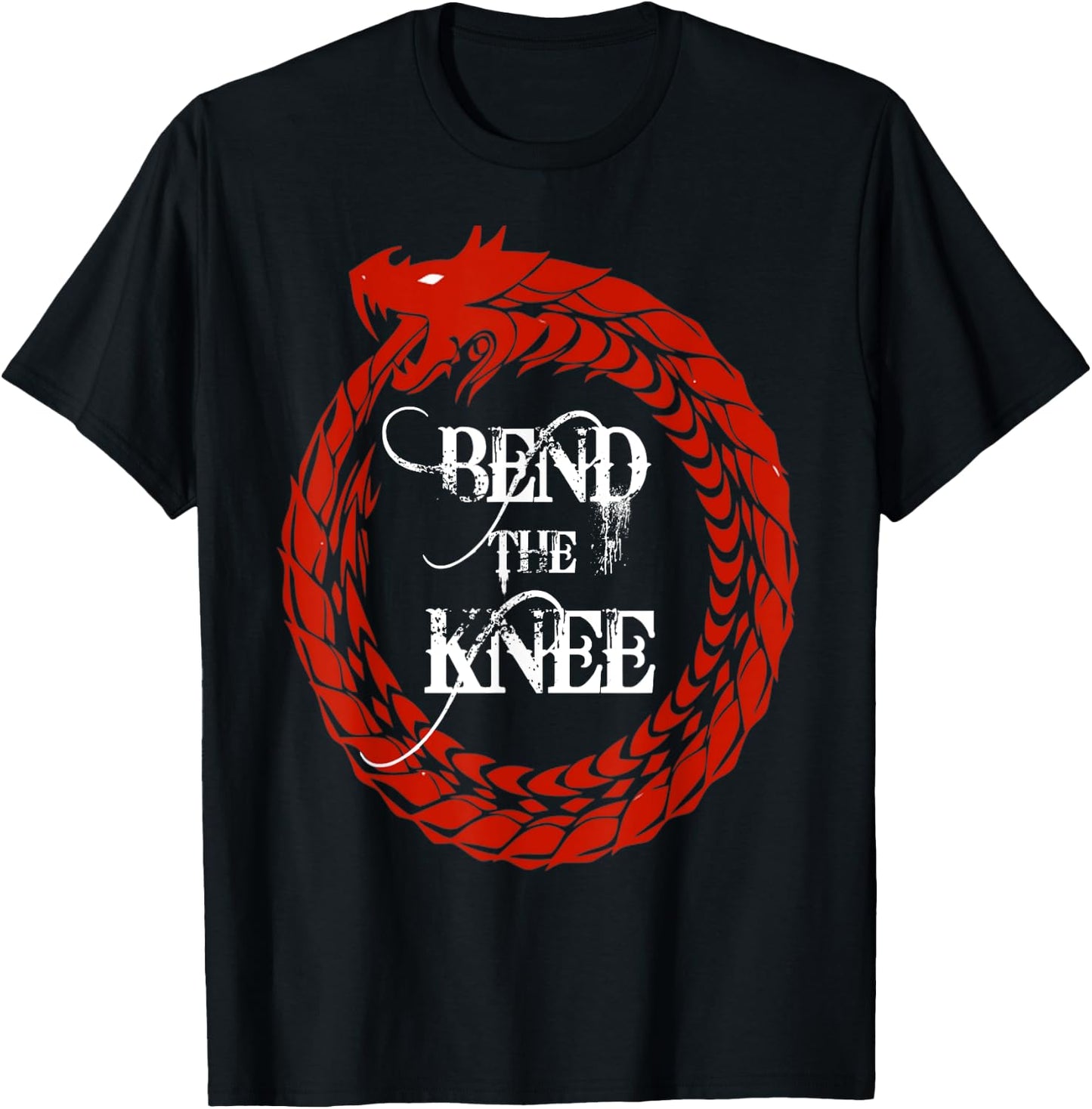 Bend the Knee Dragon T-Shirt - T-Shirt | Black