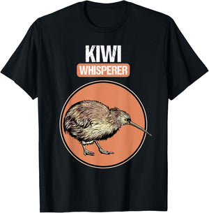 Kiwi Whisperer. Kiwis Kiwi Bird Kiwi T-Shirt - T-Shirt | Black