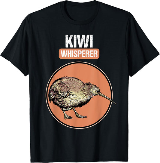 Kiwi Whisperer. Kiwis Kiwi Bird Kiwi T-Shirt - T-Shirt | Black