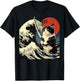 Japanese Cat Katana Japan Samurai T-Shirt - T-Shirt | Black