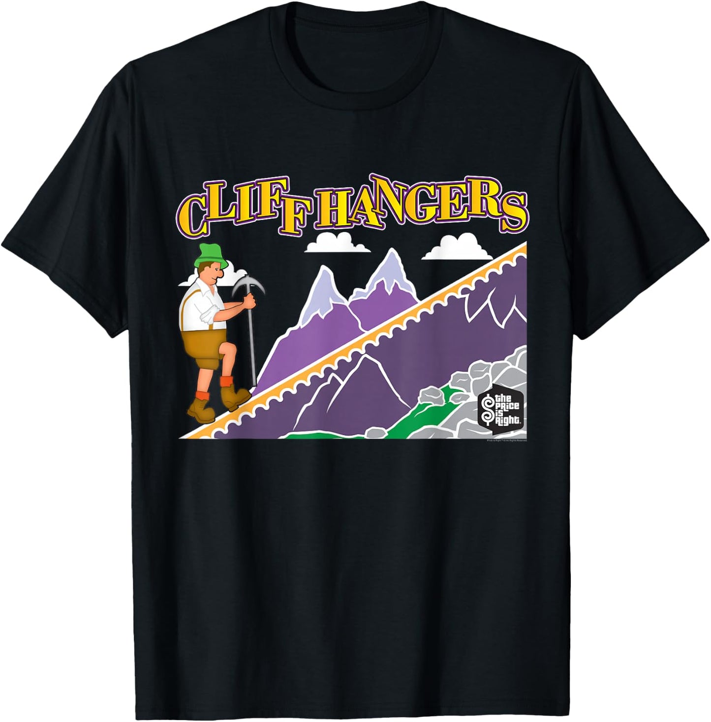 Price is Right Cliff Hangers T-Shirt - T-Shirt | Black