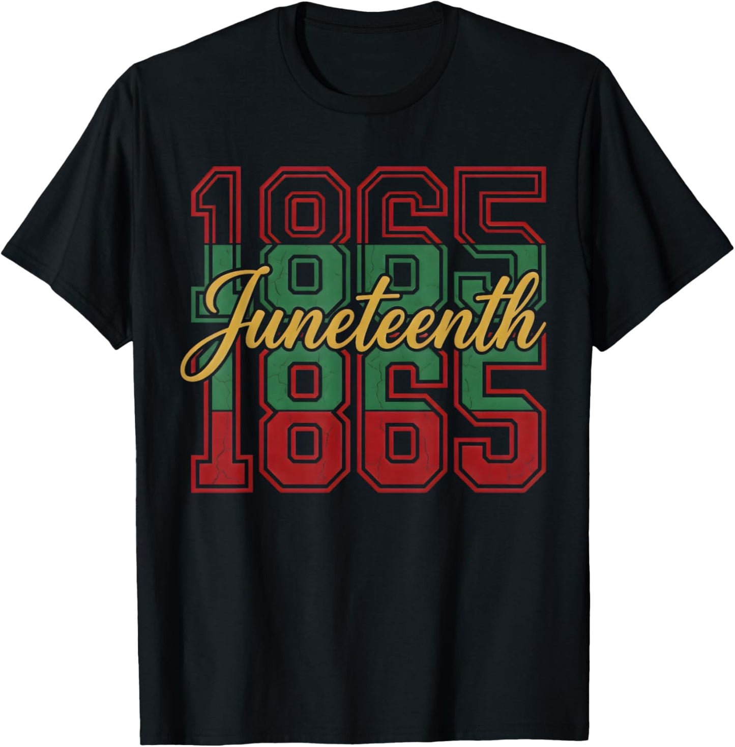 Juneteenth 1865 African American Freedom Day Men Women T-Shirt - T-Shirt | Black