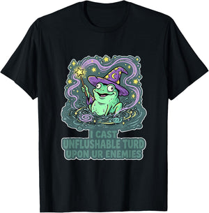 Funny I cast Unflushable turd Upon ur Enemies T-Shirt - T-Shirt | Black