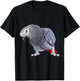 African Grey Parrot Bird T-Shirt - T-Shirt | Black