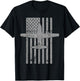 AC-130 Spectre Spooky Gunship Airplane Vintage Flag T-Shirt - T-Shirt | Black