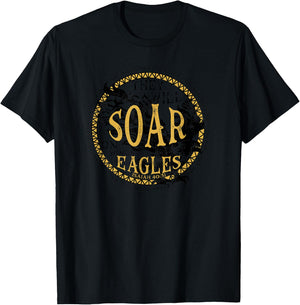 Soar on Wings Like Eagles Isaiah 40:31 Men's Christian T-Shirt - T-Shirt | Black