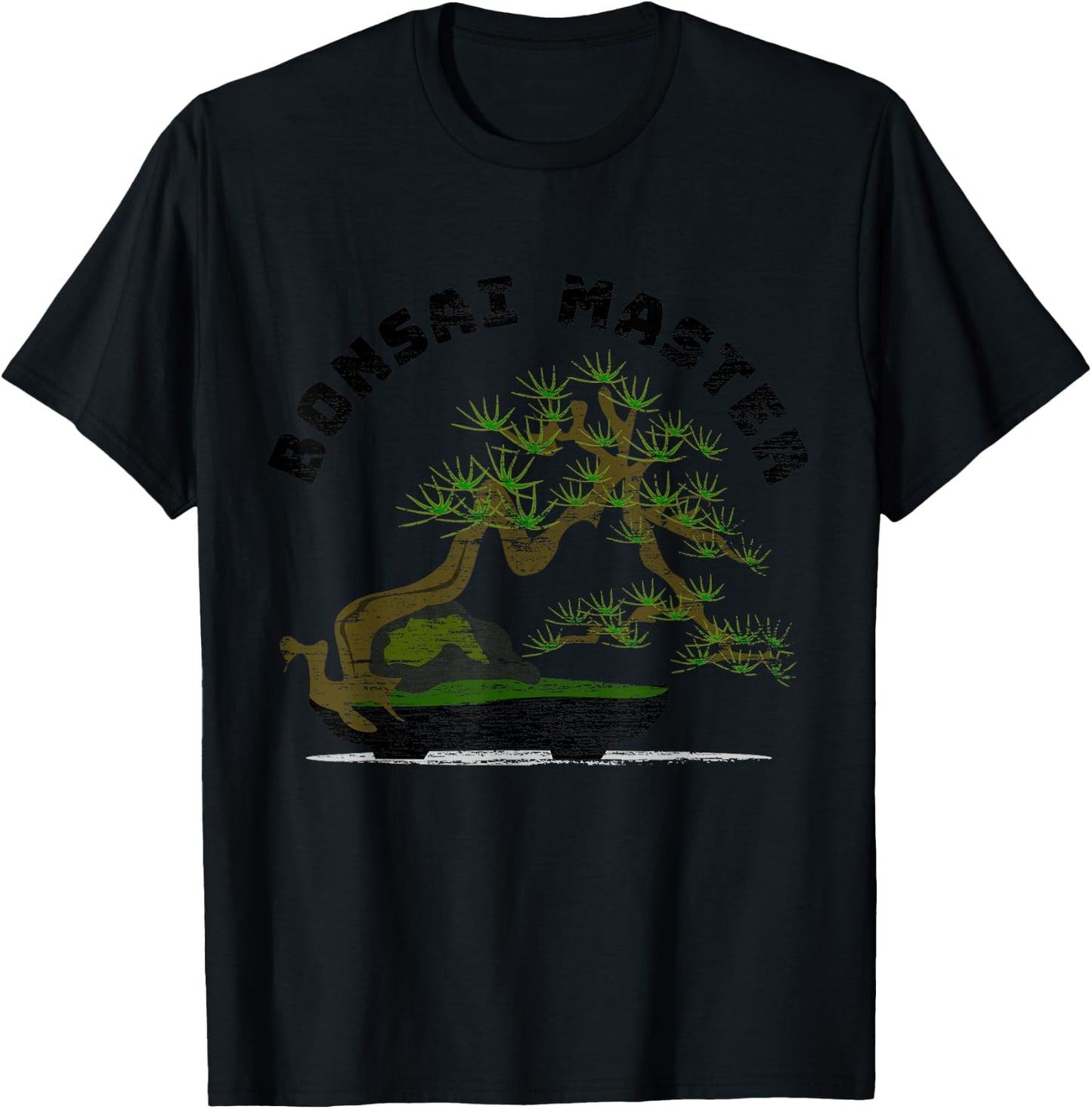Vintage Bonsai Master - Bonsai Tree Gift T-Shirt - T-Shirt | Black