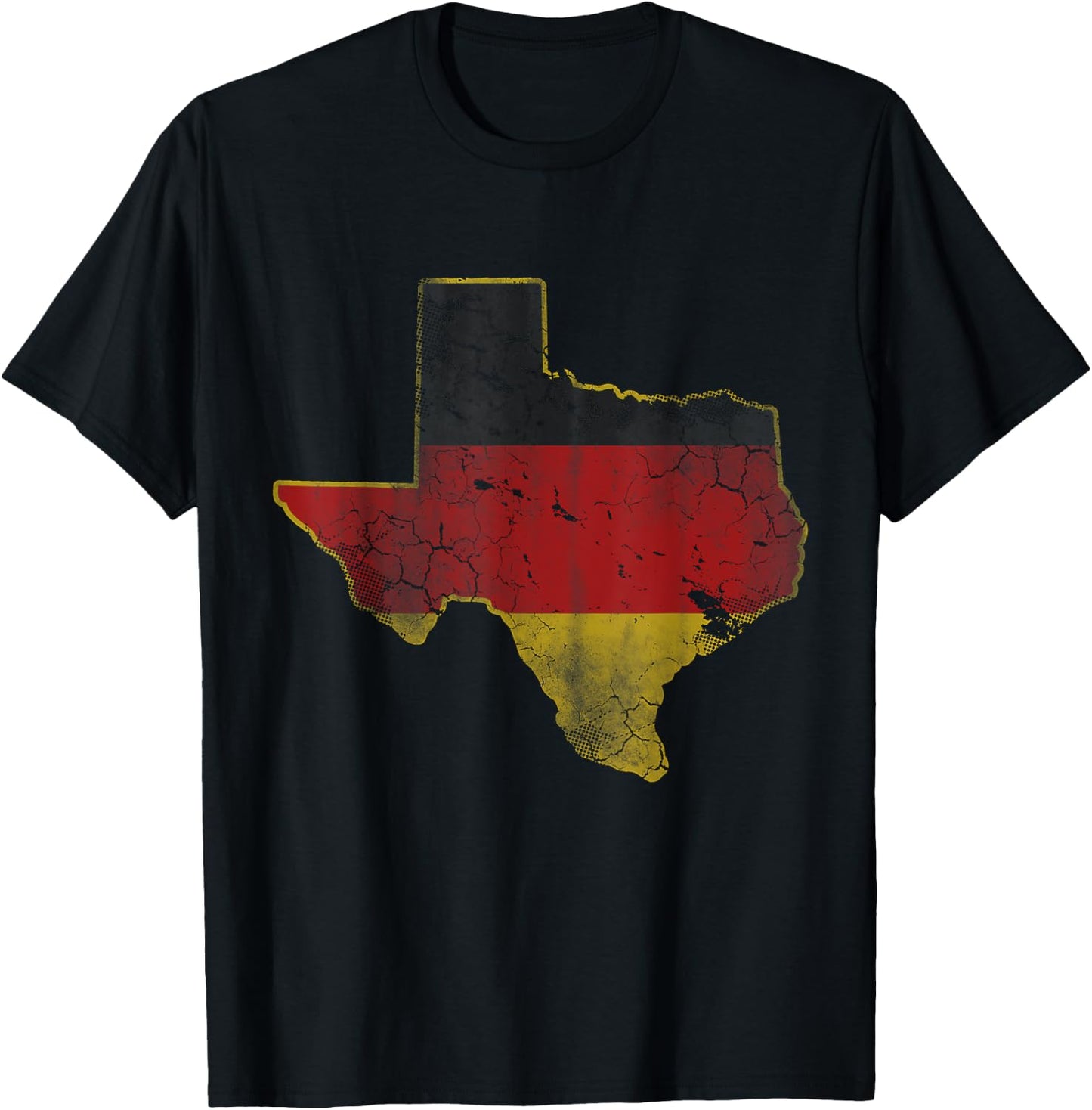 Texas German American Flag Texan Germany Deutschland T-Shirt - T-Shirt | Black
