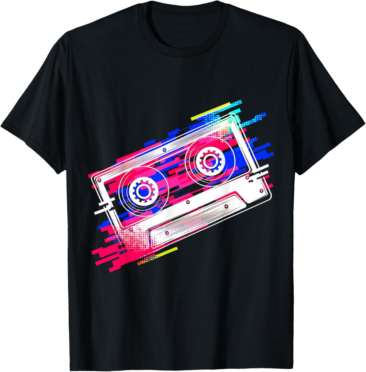 Vintage Retro Music Cassette Tapes Mixtape 80s and 90s T-Shirt - T-Shirt | Black