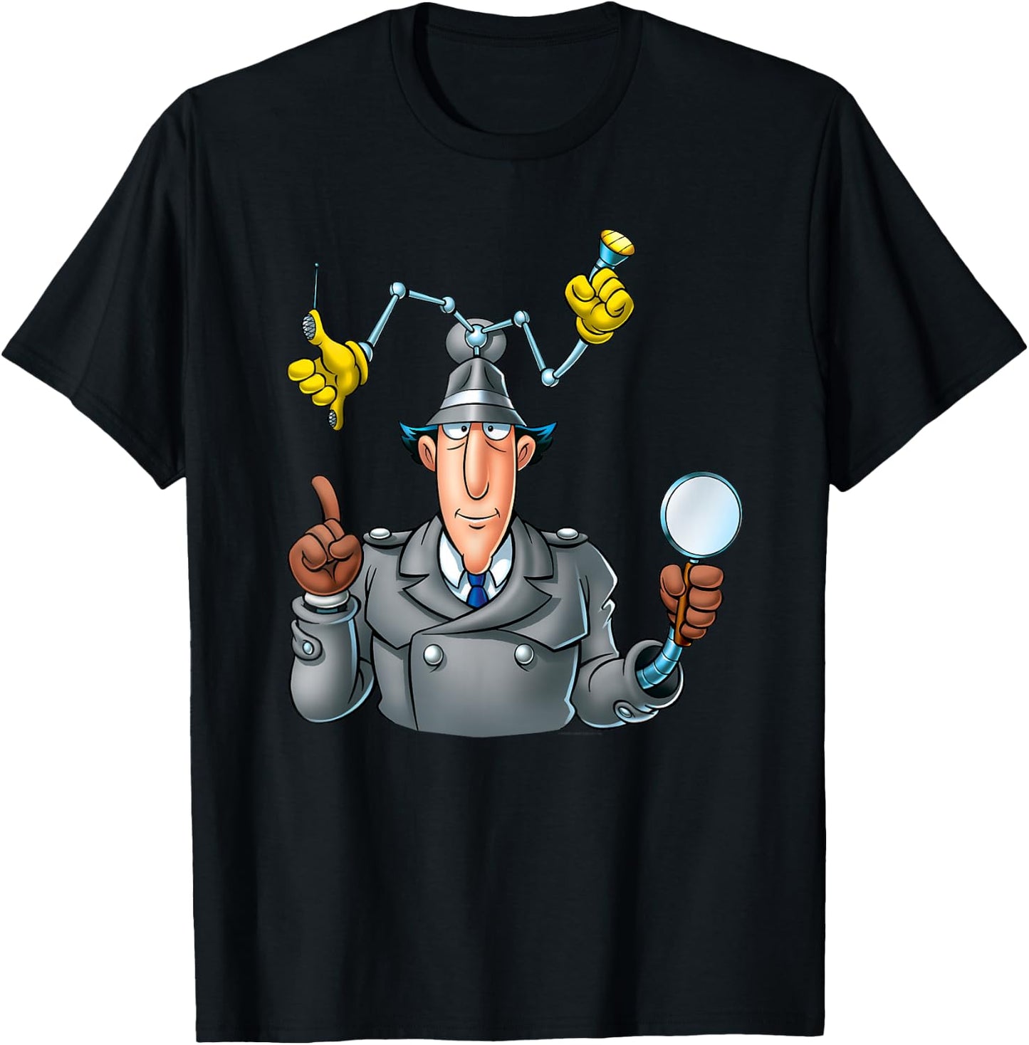 Inspector Gadget - Adult T Shirt - Classic 08 T-Shirt - T-Shirt | Black