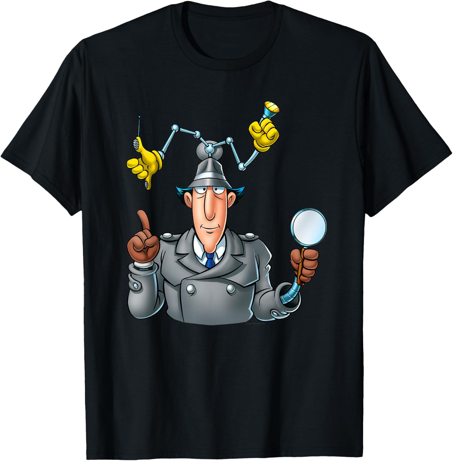 Inspector Gadget - Adult T Shirt - Classic 08 T-Shirt - T-Shirt | Black