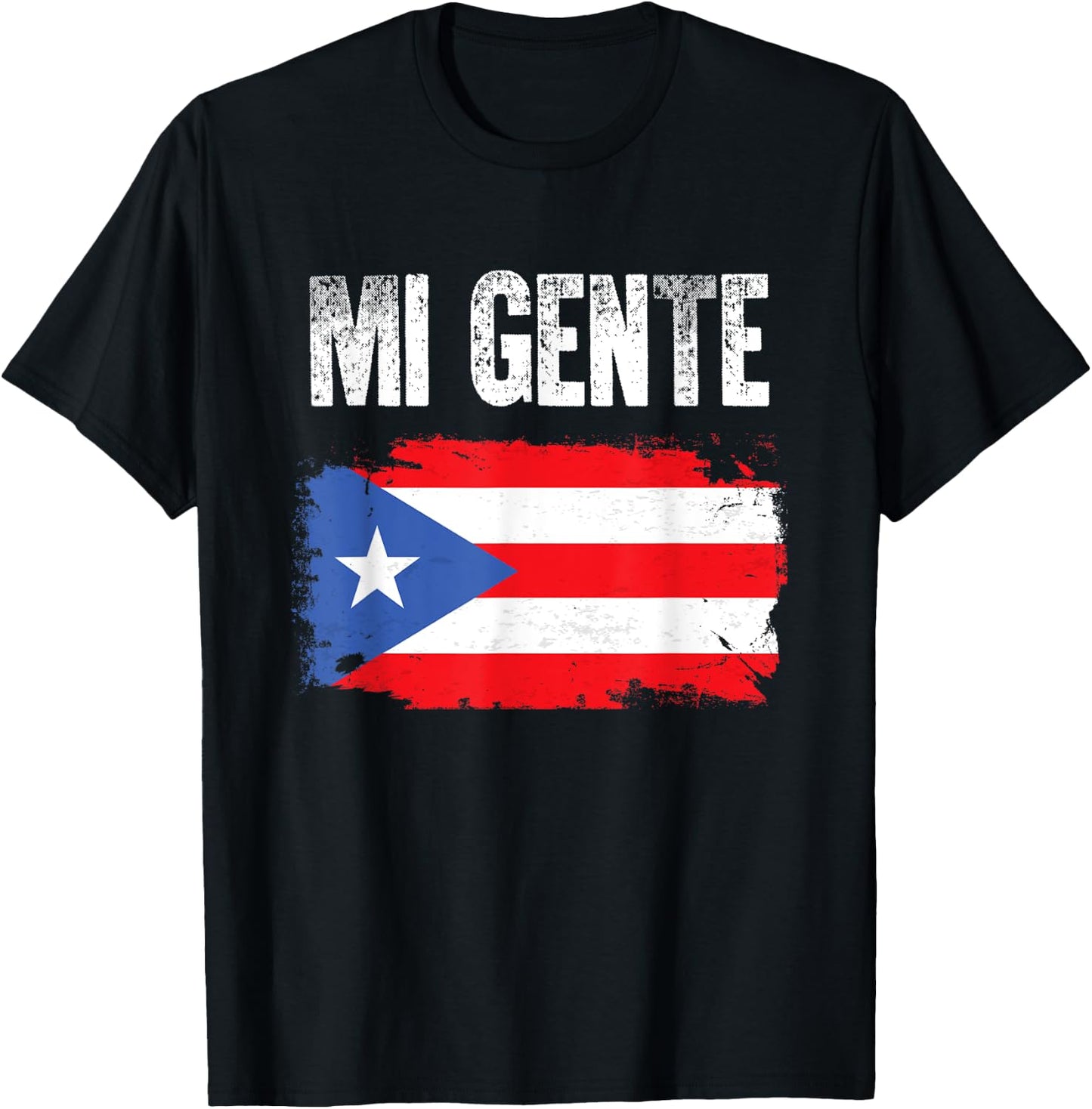 Mi Gente! (My People) Puerto Rican Pride T-Shirt - T-Shirt | Black