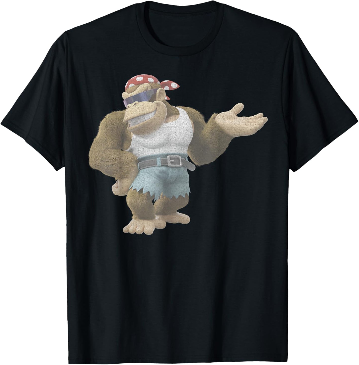 Nintendo Donkey Kong Country Funky Kong Simple T-Shirt - T-Shirt | Black