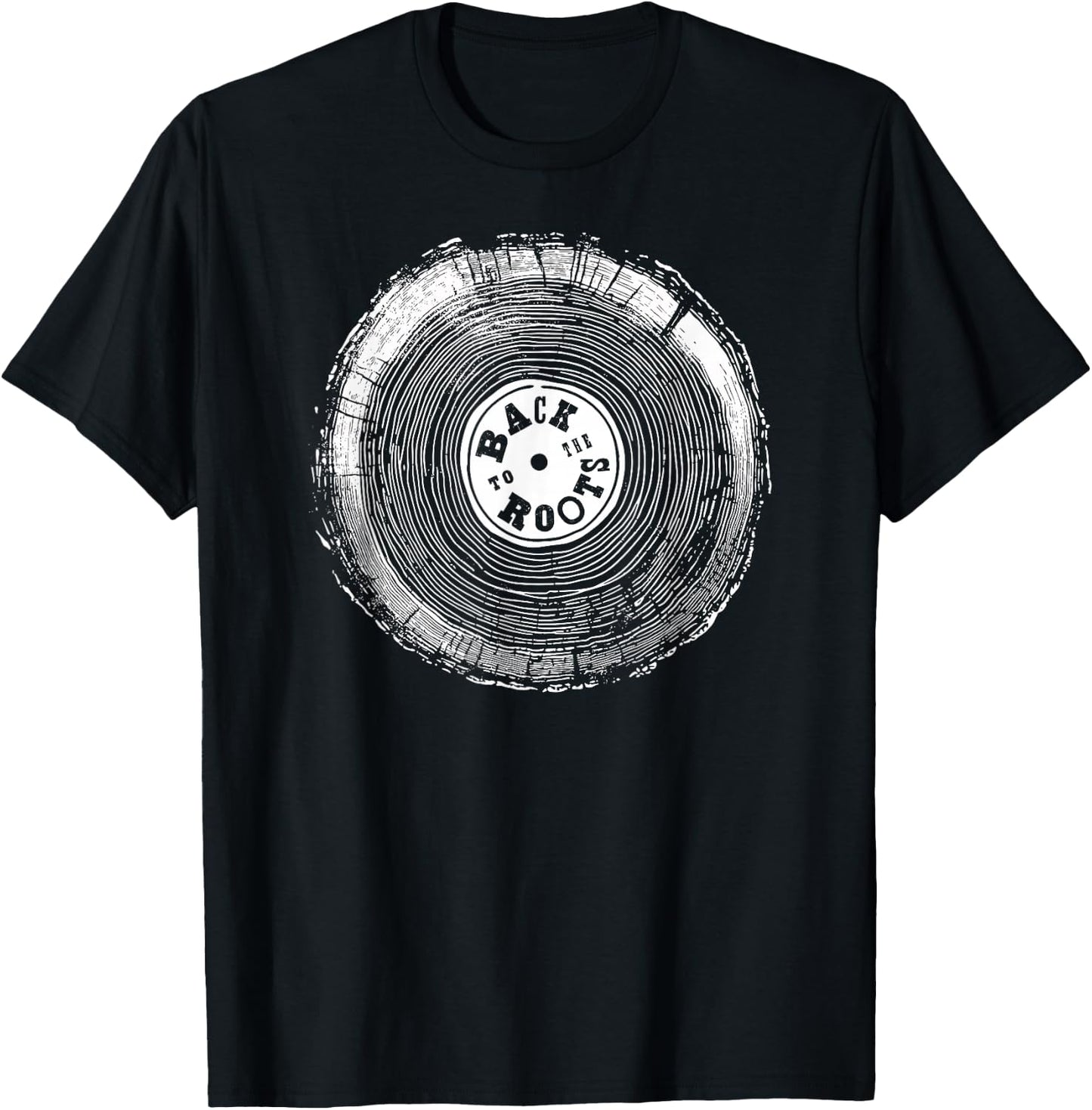Vinyl Record Fans Lovers Collectors Back to the Roots Outfit T-Shirt - T-Shirt | Black