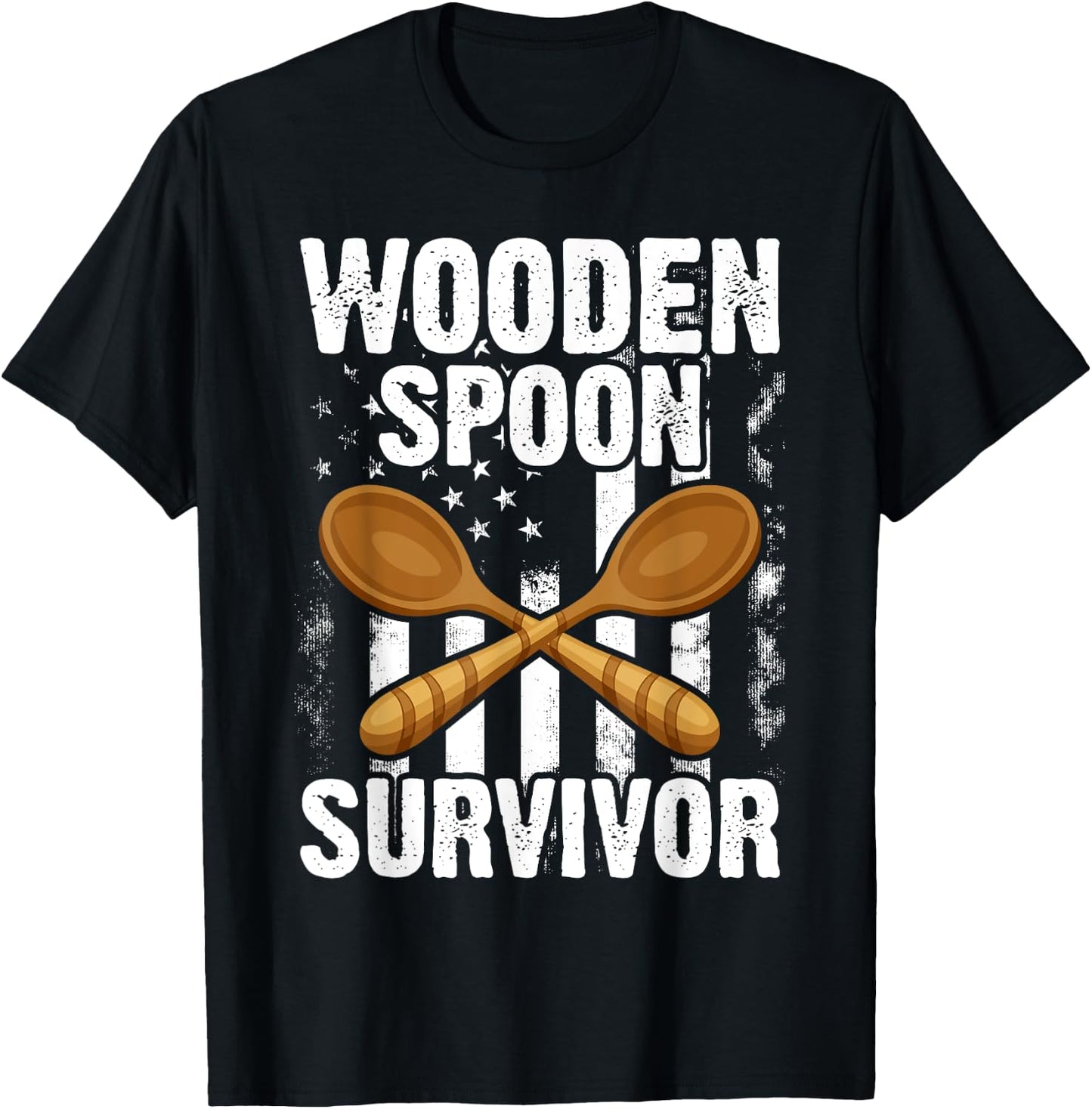 Wooden Spoon Survivor for T-Shirt - T-Shirt | Black