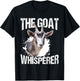 The Goat Whisperer Funny Goat Lover Farmer Gift T-Shirt - T-Shirt | Black