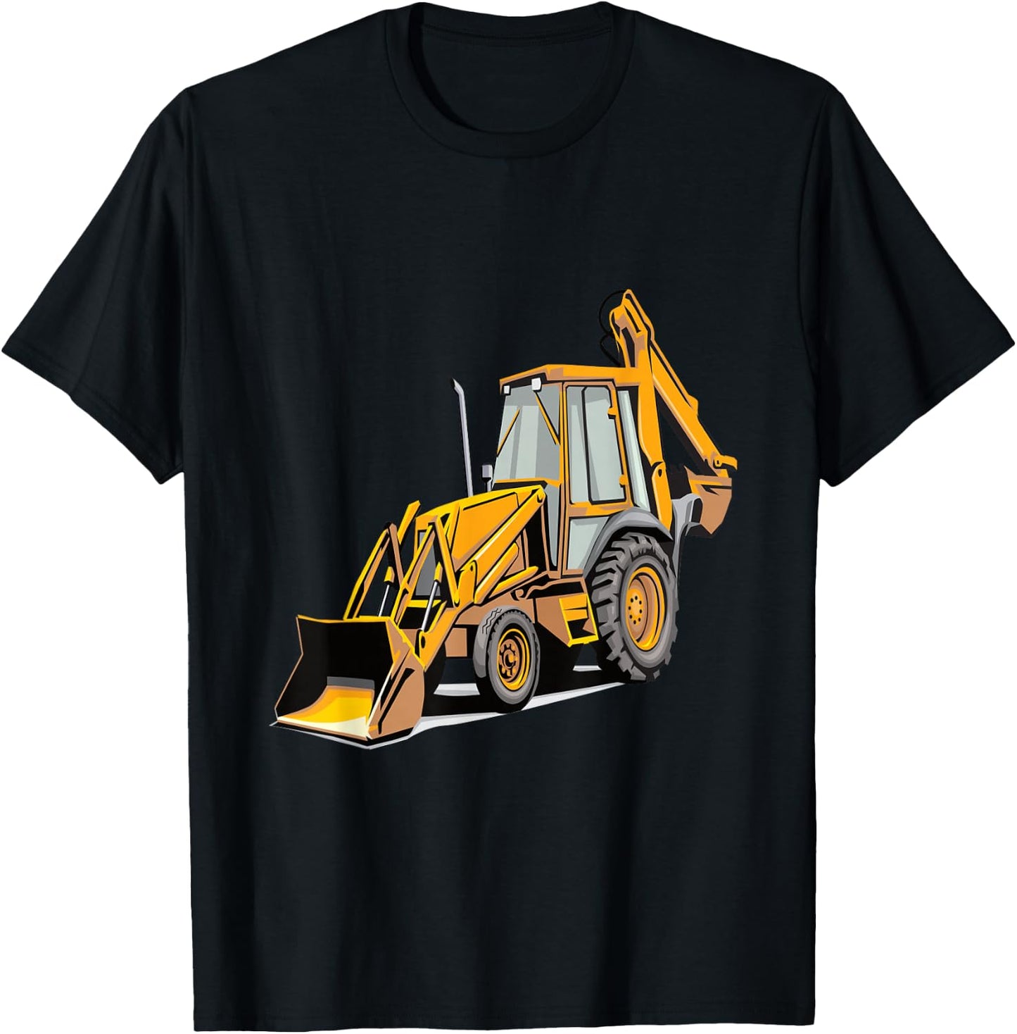 Backhoe Excavator Construction Vehicle Heavy Equipment T-Shirt - T-Shirt | Black