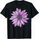 Purple Daisy Flower T-Shirt - T-Shirt | Black