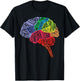 Parts Area Brain Neurologist Neurology Brain Map Surgeon T-Shirt - T-Shirt | Black