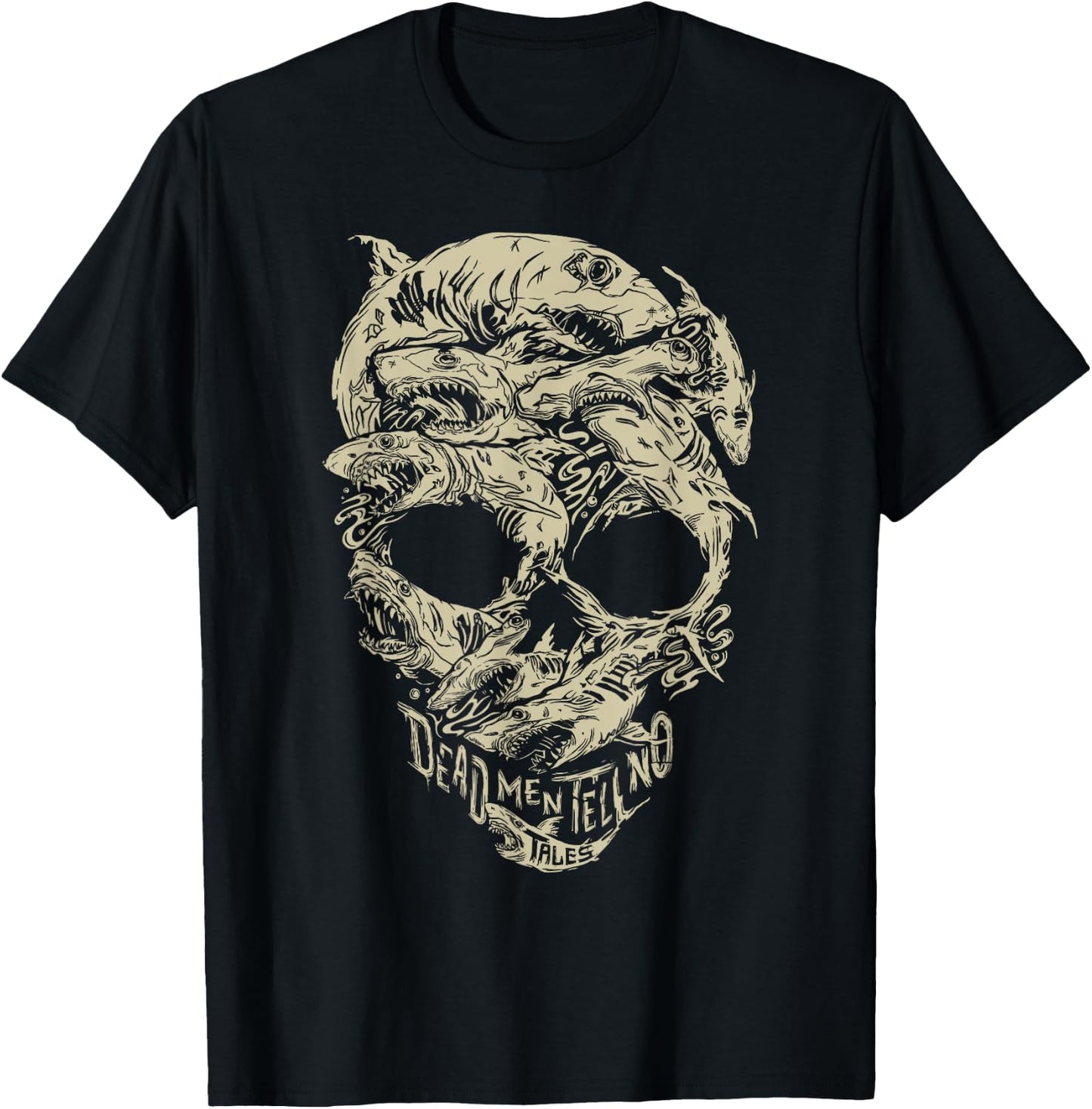 Disney Pirates Shark Skull T-Shirt - T-Shirt | Black