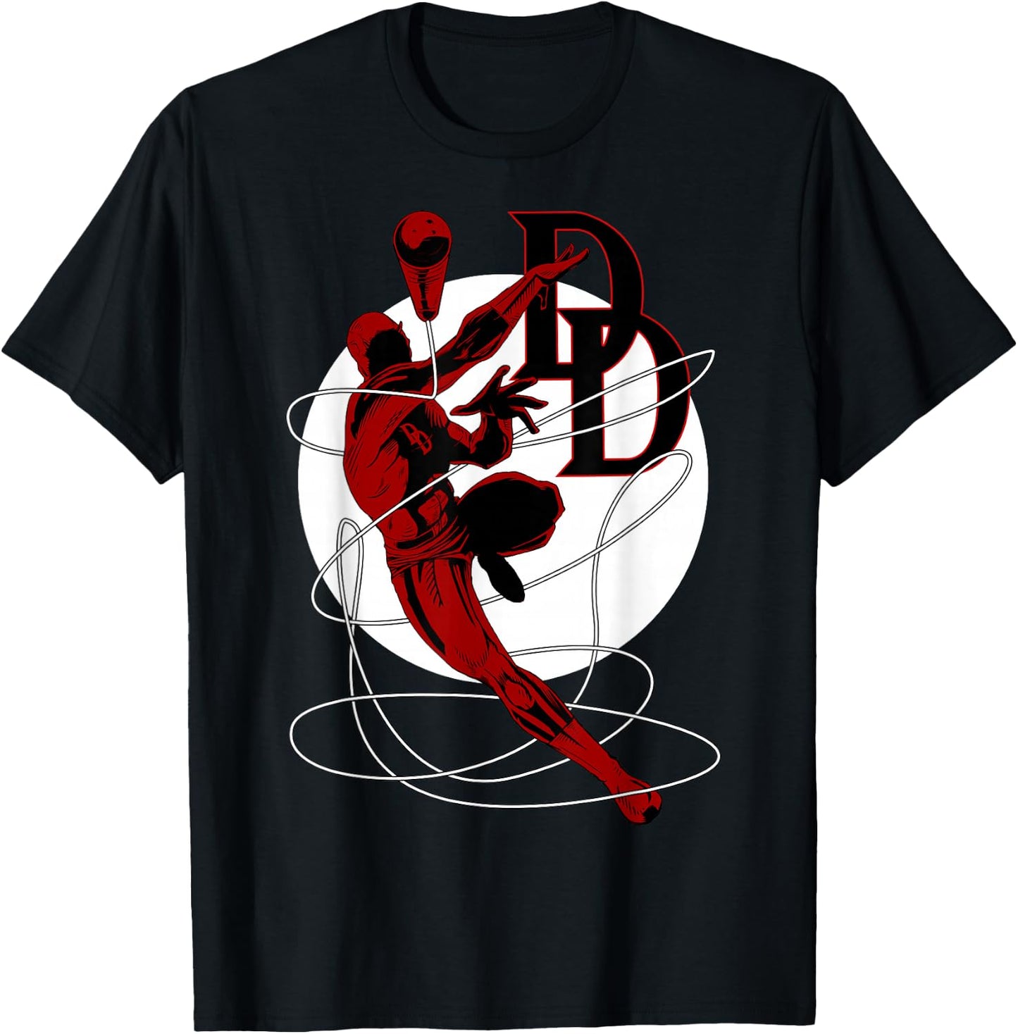 Marvel Daredevil Jump Rope Baton is Coming in Hot T-Shirt - T-Shirt | Black