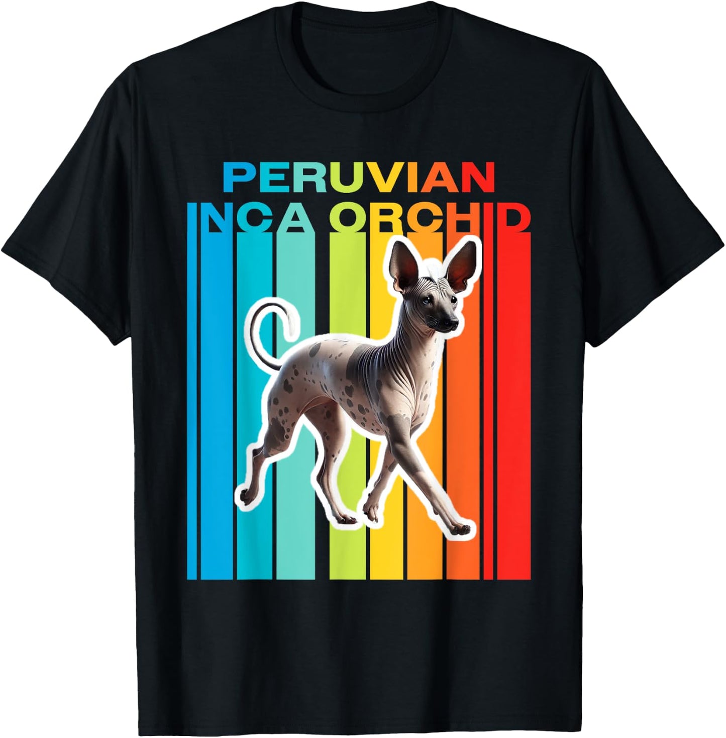 Colorful Peruvian Inca Orchid T-Shirt - T-Shirt | Black