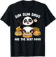 Chinese Food Lover Dim Sum Days Cute Panda Dim Sum T-Shirt - T-Shirt | Black