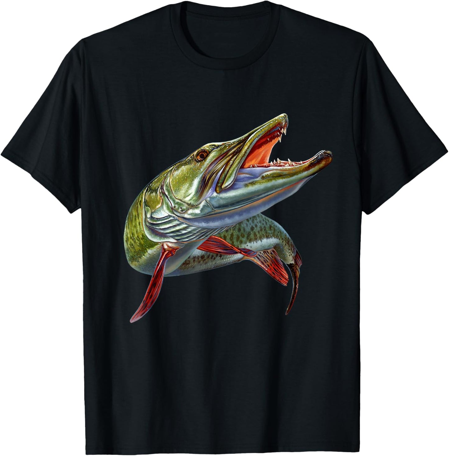 Muskie Hunter Musky Fisherman Lure Fly Fishing Novelty Gifts T-Shirt - T-Shirt | Black